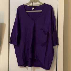 Kerisma oversized dolman sweater in purple